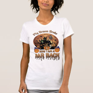 Broom Broke Bar Back Halloween Haunted House Witch T-Shirt