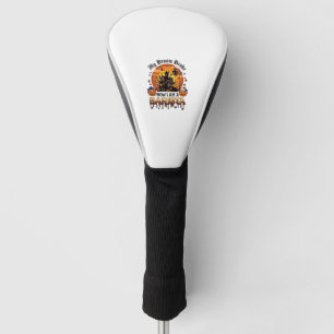 Broom Broke Barista Halloween Witch Coffee Pumpkin Golf Head Cover