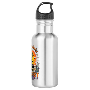 Broom Broke Biologist Halloween Haunted Castle Pum 532 Ml Water Bottle