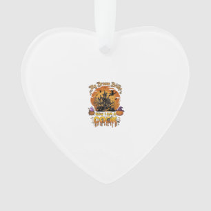 Broom Broke Cook Halloween Haunted House Cauldron  Ornament
