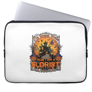 Broom Broke Florist Halloween Witch Pumpkin Haunte Laptop Sleeve
