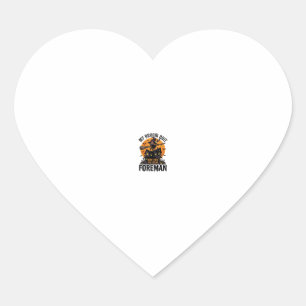 Broom Broke Foreman Witch Crew Halloween Design_1 Heart Sticker