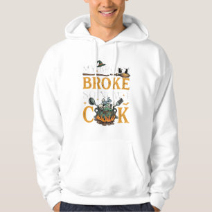 Broom Broke Halloween Cauldron Skulls Black Cat_1 Hoodie