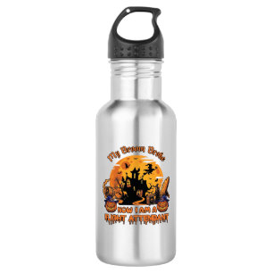 Broom Broke Now Am Flight Attendant Halloween_1 532 Ml Water Bottle