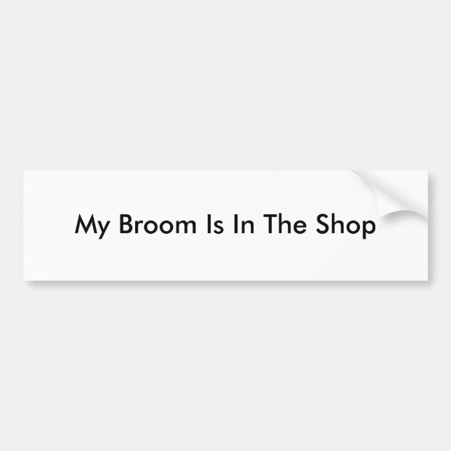 Broom Bumper Sticker (Front)