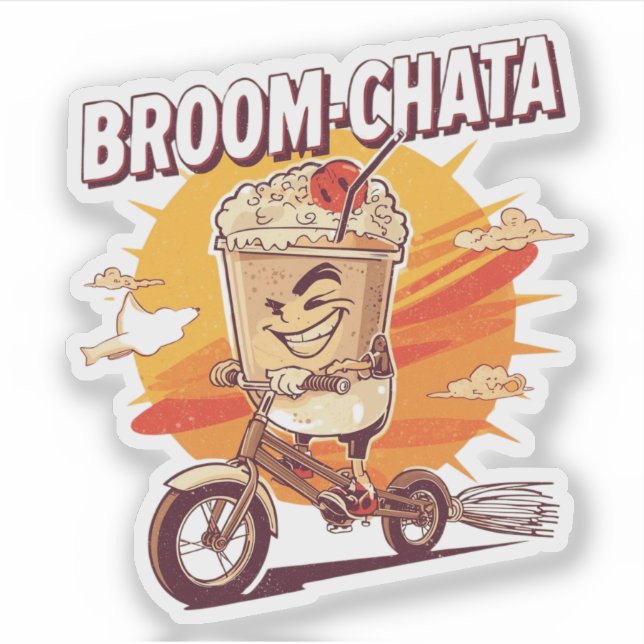 Broom-chata Funny Halloween Cocktail Pun  (Front)