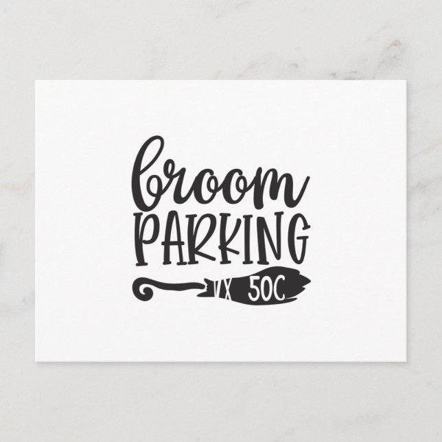 Broom Parking 50c Postcard (Front)