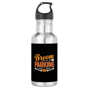 Broom Parking Halloween Vector Design_1 532 Ml Water Bottle