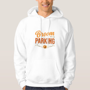 Broom Parking Halloween Vector Design_1 Hoodie