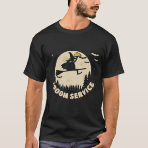 Broom Service Funny Witch Halloween Pun T-Shirt