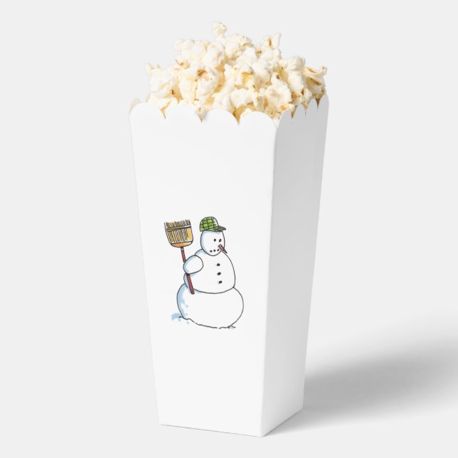 Broom Snowman popcorn boxes (Popped)