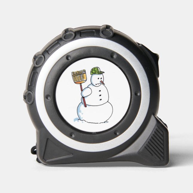 Broom Snowman tape measure 1 (Front)