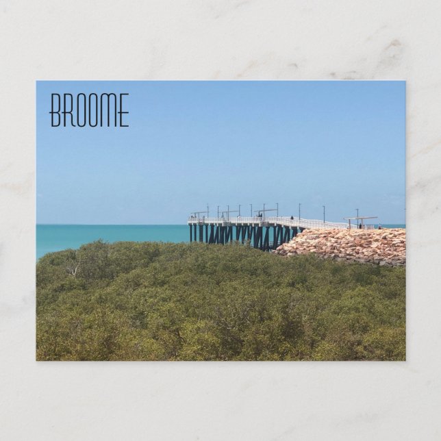 broome town beach jetty postcard (Front)