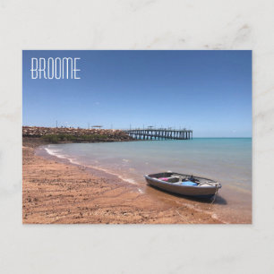 broome town jetty postcard
