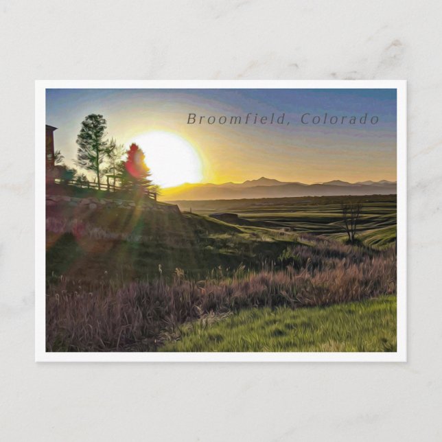 BROOMFIELD COLORADO POSTCARD (Front)