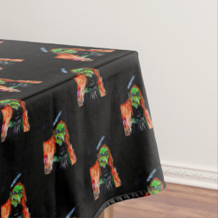 BROOMHILDA HALLOWEEN WITCH tablecloth