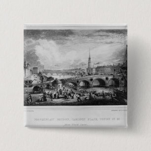 Broomielaw Bridge, Carlton Place 15 Cm Square Badge