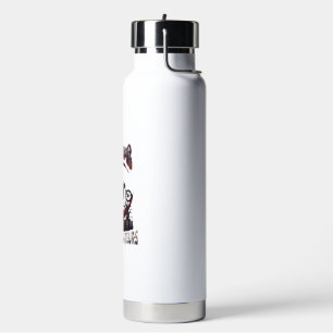 Brooms Amateurs Grim Reaper Motorcycle Halloween R Water Bottle