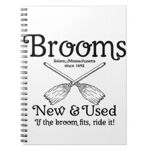 brooms for sale notebook