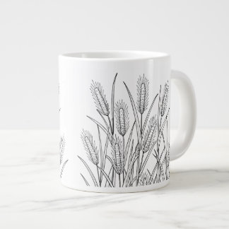 Broomsedge - Andropogon virginicus - Native Plants Large Coffee Mug