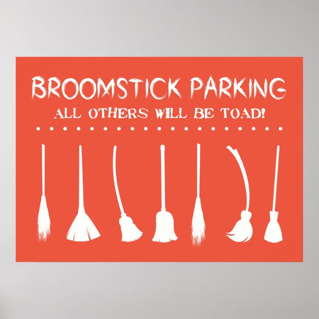 BROOMSTICK PARKING POSTER (Front)