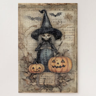 Broomstick Secrets & Autumn Spells Jigsaw Puzzle