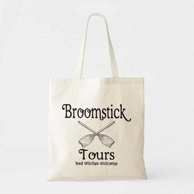 broomstick tours tote bag (Front)