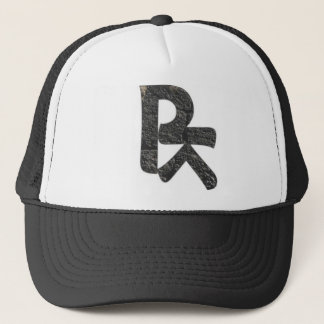 BROOTLYN Logo in Asphalt Concrete Trucker Hat