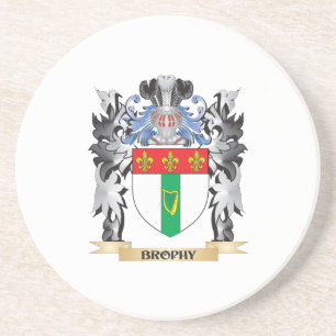 Brophy Coat of Arms - Family Crest Coaster