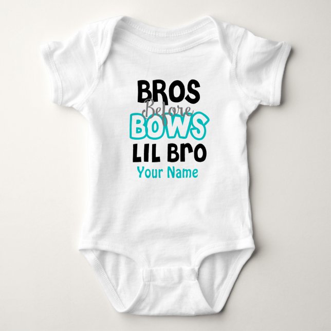 Bros Before Bows Little Brother Personalised shirt (Front)