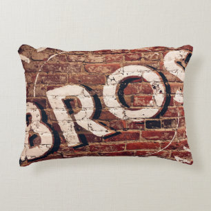 Bros illustration decorative cushion