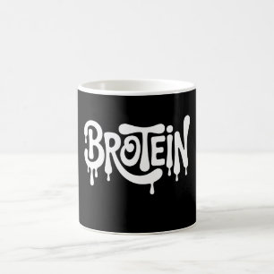 Brotein Protein Funny Bro Gym LGBTQ Gay Pride Ally Coffee Mug