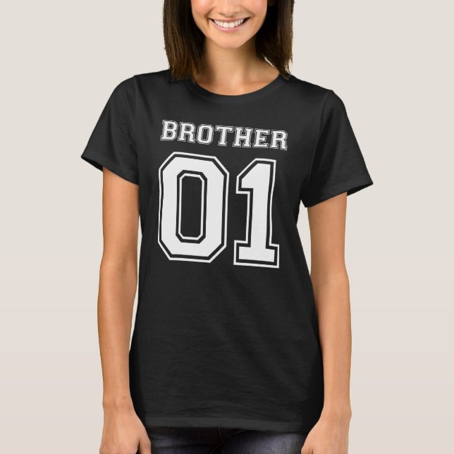 Brother 01 Brother Father Son Partner Look Gift T-Shirt (Front)