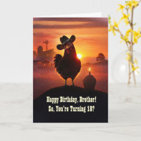 Brother 18th Birthday Cute Chicken Funny