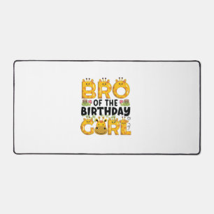 Brother 1st Birthday Girl Giraffe Theme Party Zoo Desk Mat