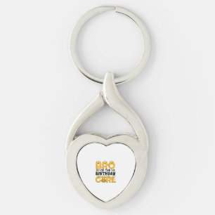 Brother 1st Birthday Girl Giraffe Theme Party Zoo  Key Ring