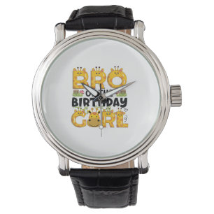 Brother 1st Birthday Girl Giraffe Theme Party Zoo Watch