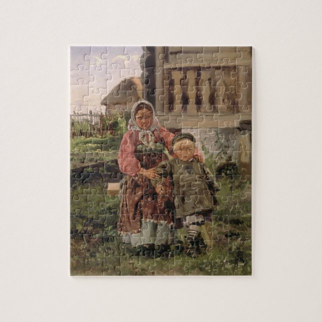 Brother and Sister, 1880 Jigsaw Puzzle (Vertical)