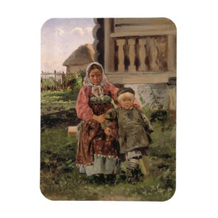Brother and Sister, 1880 Magnet