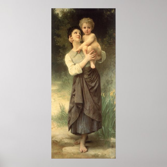 Brother and Sister by William Adolphe Bouguereau Poster (Front)