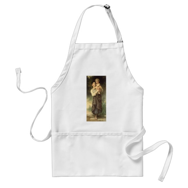 Brother and Sister by William Adolphe Bouguereau Standard Apron (Front)