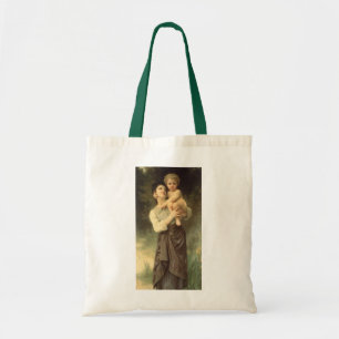 Brother and Sister by William Adolphe Bouguereau Tote Bag