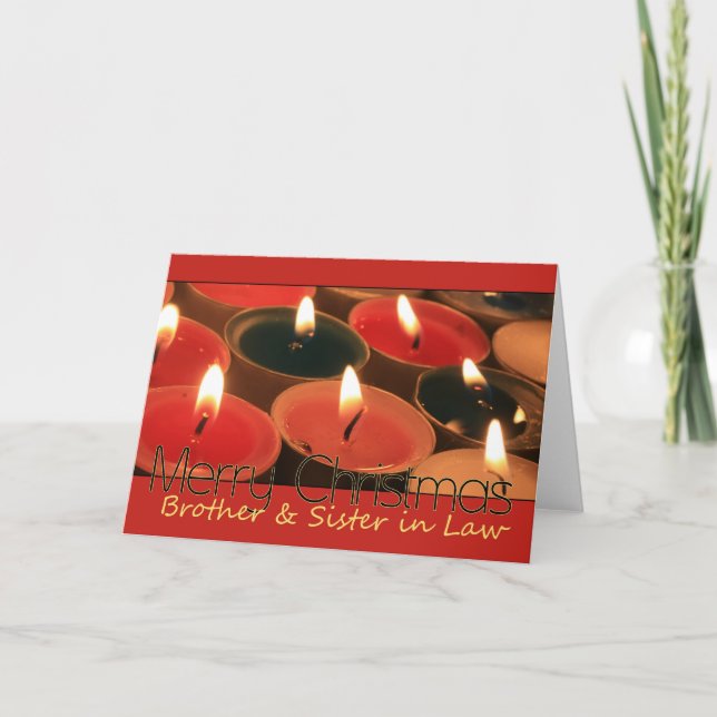 Brother and Sister in Law Christmas Holiday Card (Front)