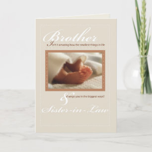 Brother and Sister-in-Law Congratulations New Baby Card