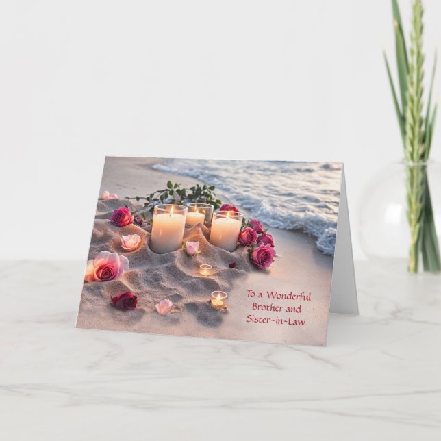 Brother and Sister in Law Wife Congratulations Card (Front)