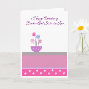 Brother And Wife Wedding Anniversary Card