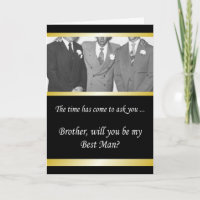 BROTHER be my Best Man?