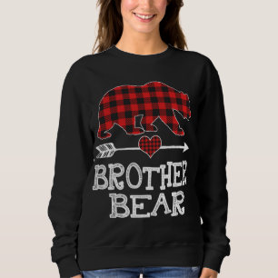 Brother Bear Christmas Pajama Red Plaid Buffalo Fa Sweatshirt