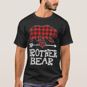 Brother Bear Christmas Pajama Red Plaid Buffalo Fa T-Shirt
