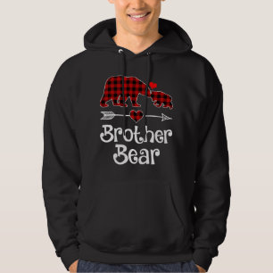Brother Bear Christmas Pajama Red Plaid Buffalo Ma Hoodie
